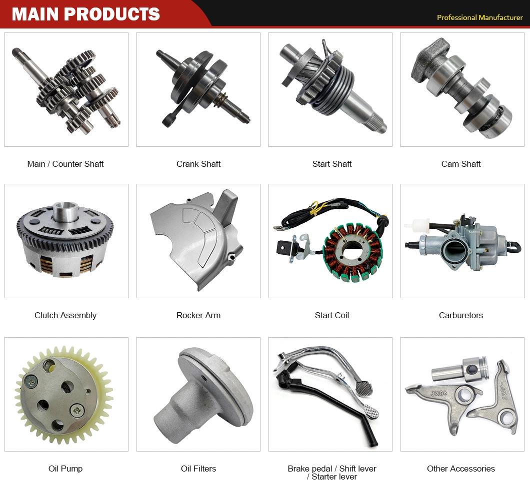 Motorcycle Parts Main and Auxiliary Shaft Assembly 100/70 Factory Direct Sales Are of Good Quality